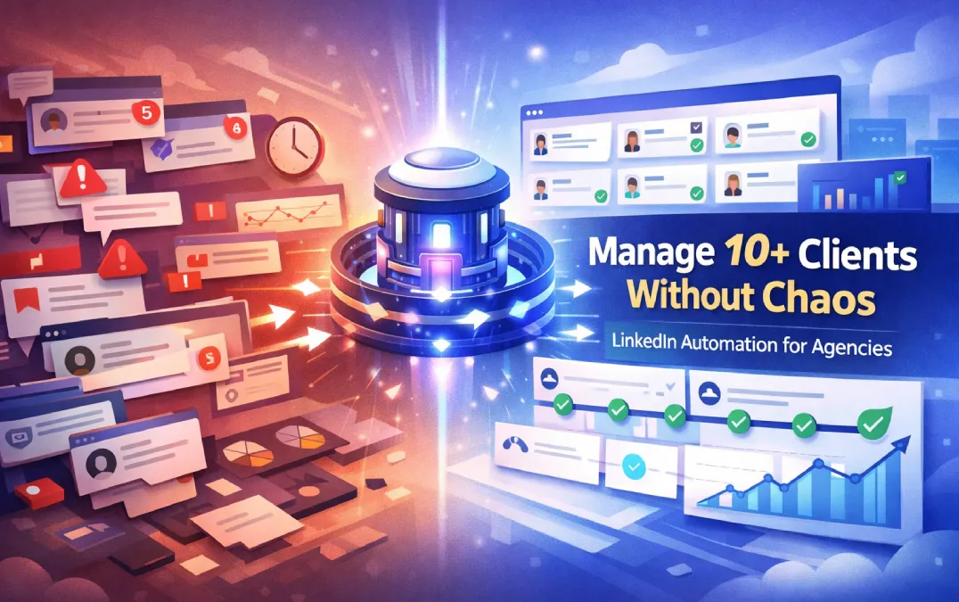 LinkedIn Automation for Agencies: Manage 10+ Clients